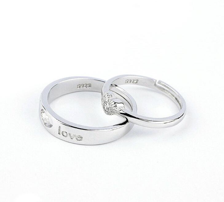Idolra Jewelry S925 Silver Forever Love Heart-Shaped Ring