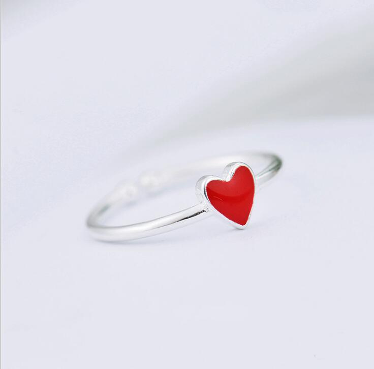 Idolra Jewelry S925 Silver Heart-shaped Ring