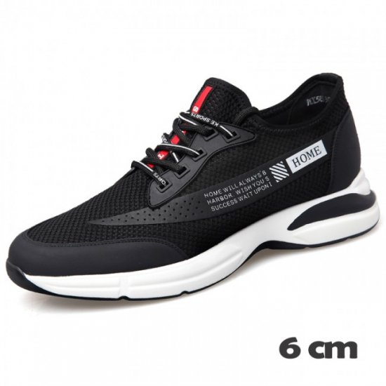 Mesh 2.4Inches/6CM Campus Sneakers Elevator Flyknit Shoes
