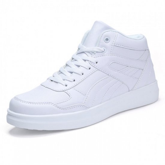 Easy Matching 3.5Inches/9CM High Top Sneakers Increase Taller Skate Shoes