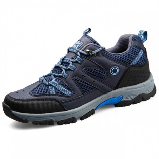 Quality 2.6Inches/6.5CM Blue Height Elevator Hiking Mountaineering Shoes