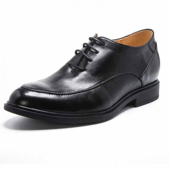 6CM/2.4Inches Height Sharp Calf Leather Oxfords Elevator Shoes