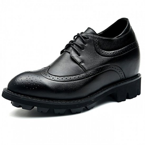 4.7Inches/12CM Wing Tip Height Taller Brogue Shoes