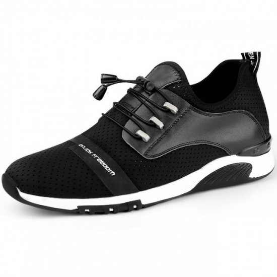 Breathable 2.4Inches/6CM Lace Up Elevator Fitness Shoes 