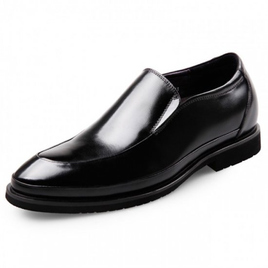 2.6Inches/6.5CM Lightweight Slip On Glossy Dress Oxford Elevator Tuxedo Shoes