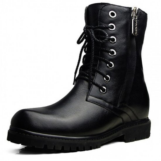 2.6Inches/6.5CM Taller Elevator Cowboy Motorcycle Boots [SH106]