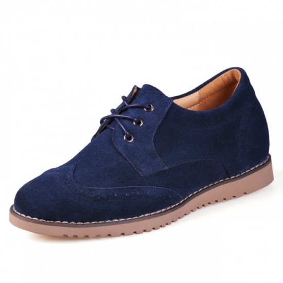 Invisibly 2.36Inches/6CM Dark Blue Elevator Casual Shoes