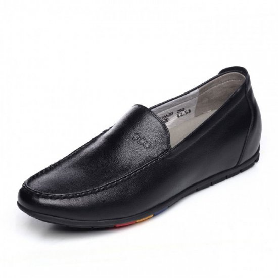 Stylish Casual 2.36Inches/6CM Black Elevator Doug Shoes