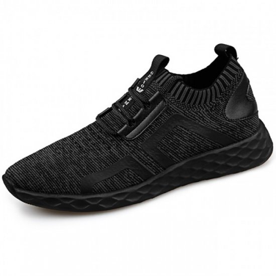 Ultralight 2.4Inches/6CM Slip On Elevator Flyknit Shoes