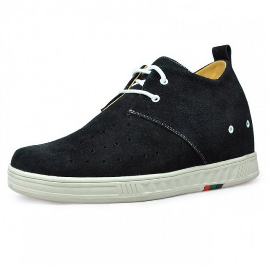 Taller 2.75Inches/7CM Black Casual Increase Shoes