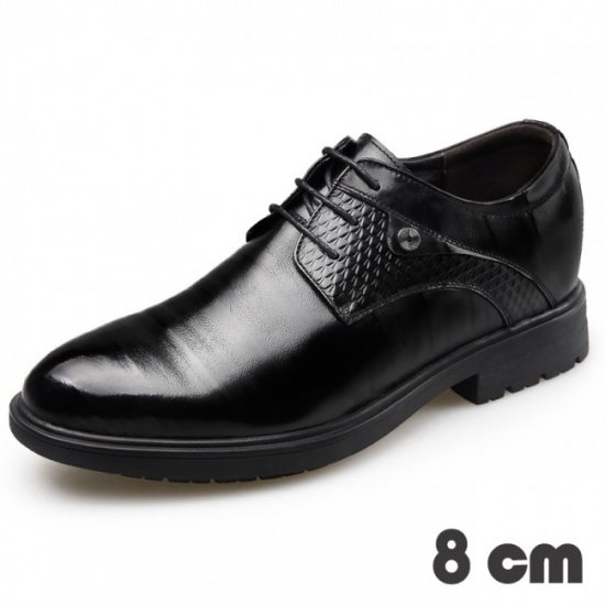 3.2Inches/8CM Lace Up Increase Height Formal Business Shoes