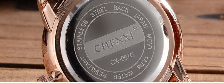 067A CHENXI Quartz PU Leather Band Watch