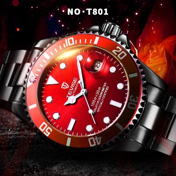 TEVISE New Men's Fashion Automatic Mechanical Watch Elegant Watch Business Luxury Watch Casual Watch Uhren Men's Gift