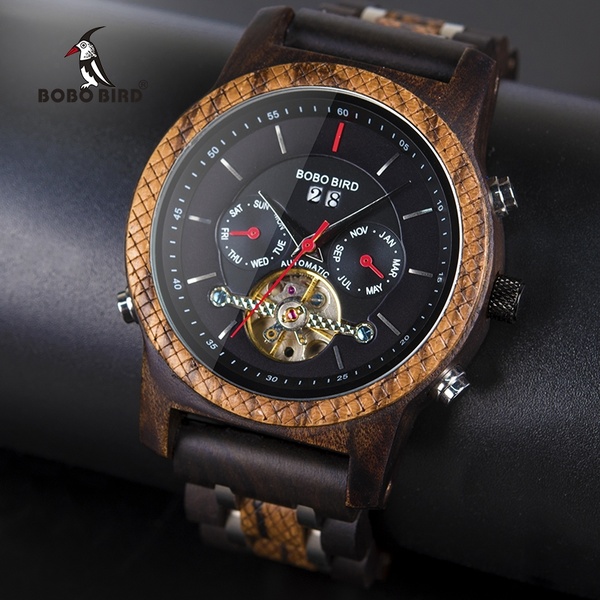 BOBO BIRD High-end Mechanical Watches Men's Top Brand Luxury Wooden Watches Men and Women Couples Automatic Watches