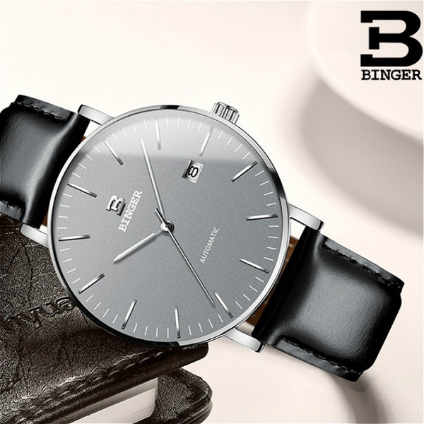 BINGER Mens Watches Automatic Mechanical Men Watch Sapphire Male Japan Movement Reloj Hombre with Gift Box