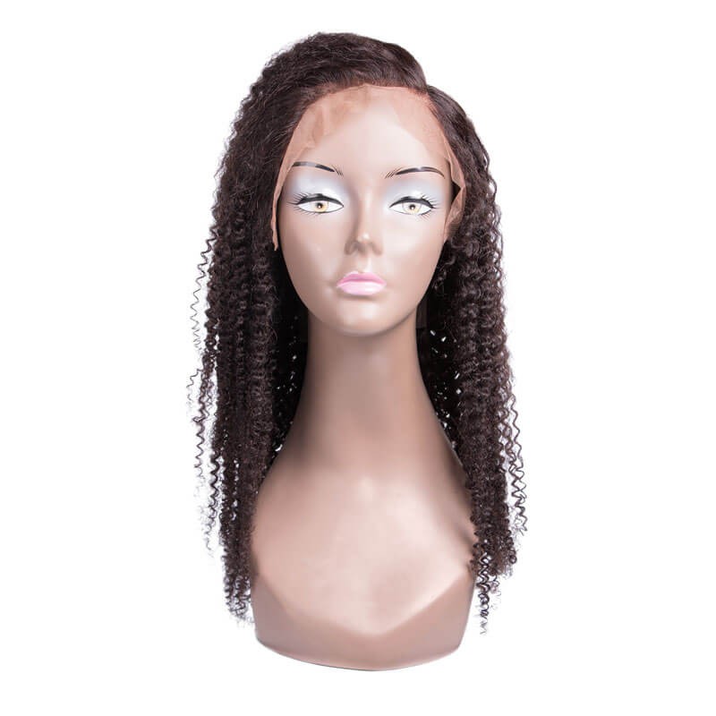 Idolra Best Quality Kinky Curly Human Hair Lace Frontal Wig For Black Girls