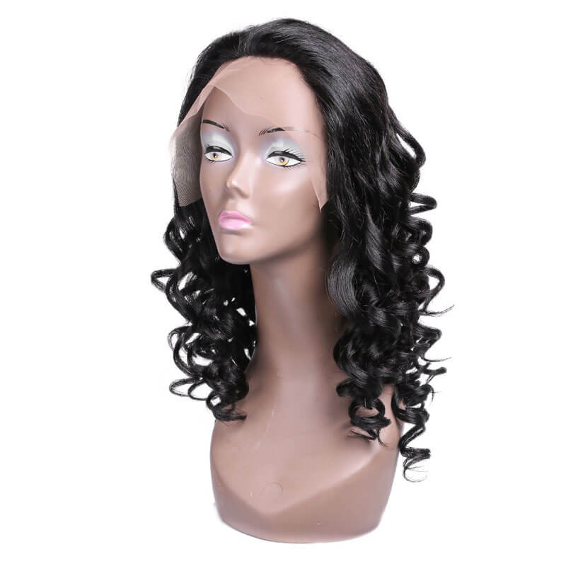 Idolra100% Human Hair Deep Curly Lace Front Wigs Deep Wave Virgin Human Hair Wig Light Color