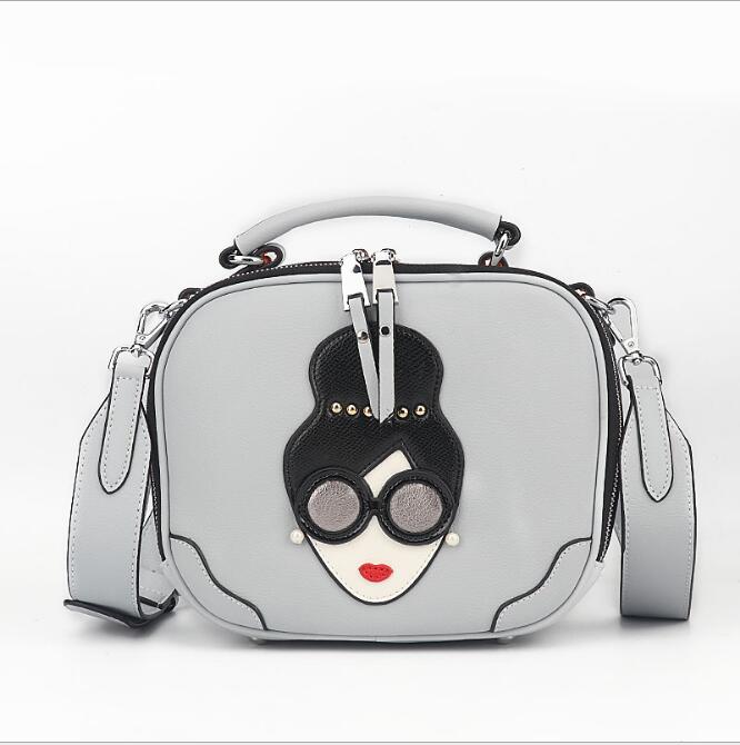 Idolra Fashionable Cartoon Wide Shoulder Strap Handbag