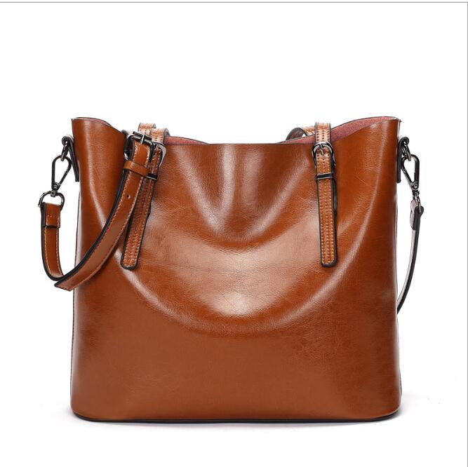 Idolra Simple Luxury Bige Size Tote Handbag