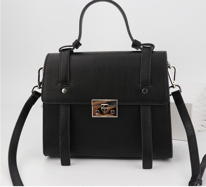 Idolra Simple Luxury Multicolor Double Zipper Shoulder Handbag