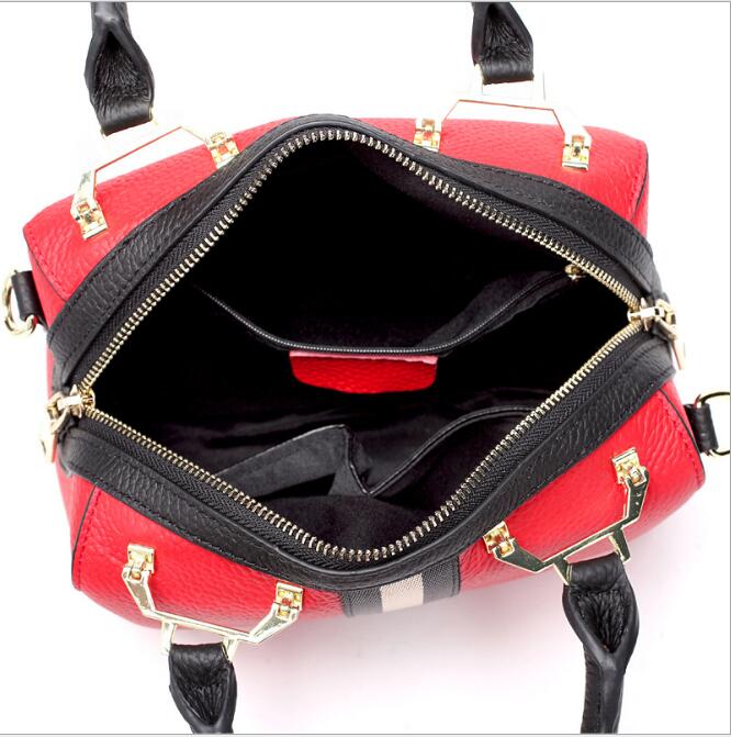Idolra Fashionable Multicolor Stripe Bossdun Shoulder Handbag