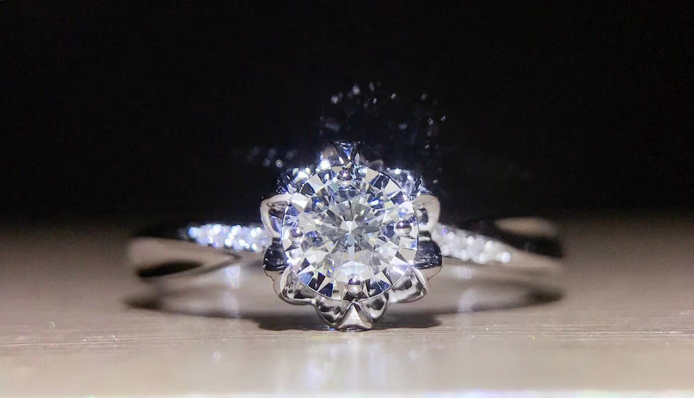 CKS564 Engagement Diamond Ring in 18k White Gold