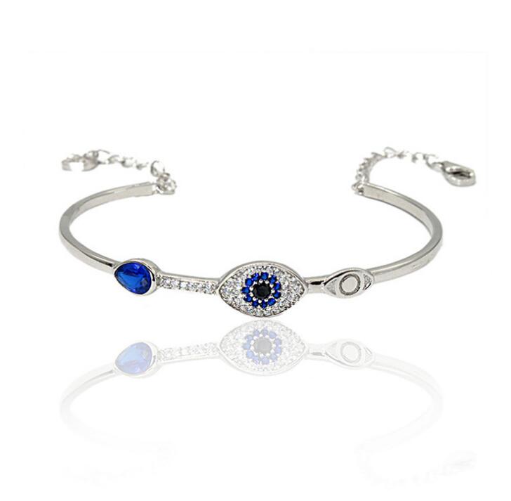 Idolra Jewelry S925 Evil Eye Bracelet With 3A Zircon Bracelet