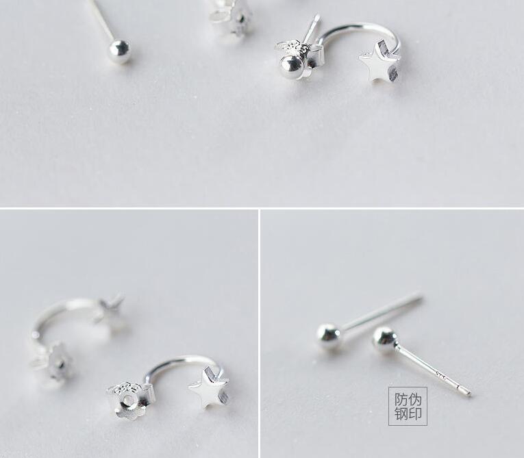 Idolra Jewelry S925 Silver Lovely Star type Earring