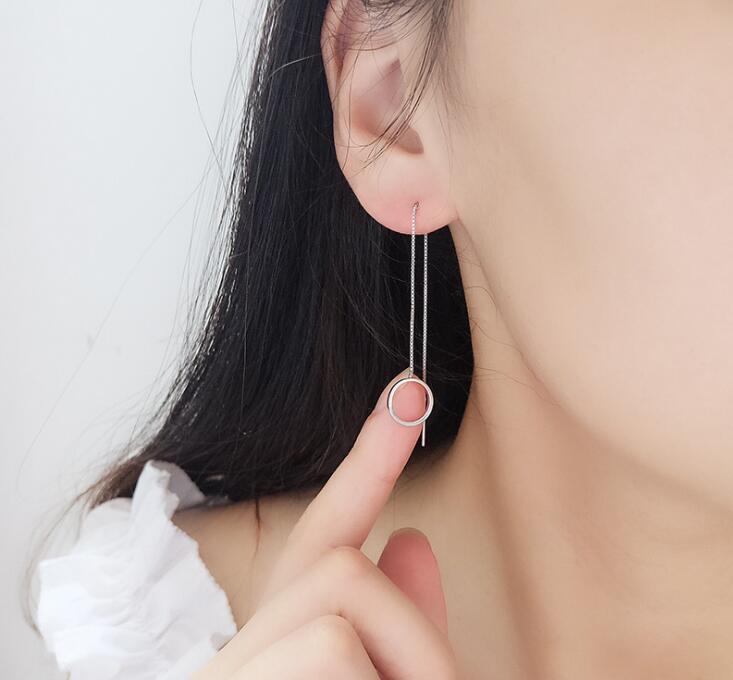 Idolra Jewelry S925 Silver Tassels type Earring