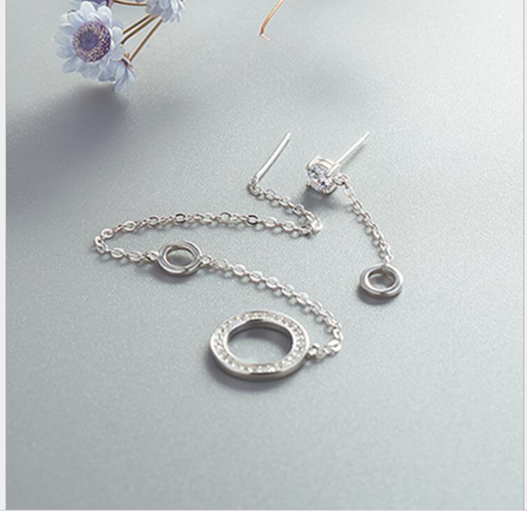 Idolra Jewelry S925 Silver roundness 3A Zircon Earring