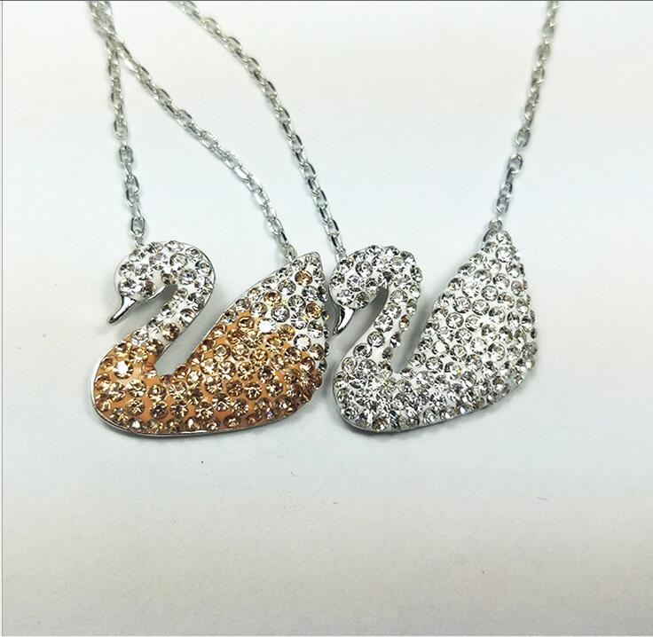 Idolra Jewelry S925 Silver Swan Necklace