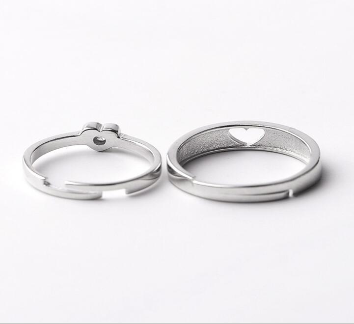 Idolra Jewelry S925 Silver Forever Love Heart-Shaped Ring