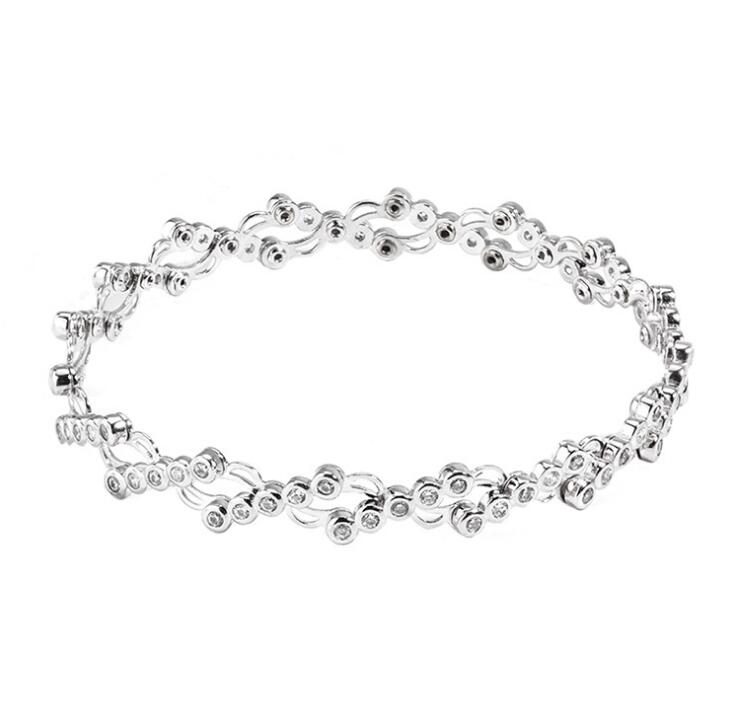 Idolra Jewelry S925 Silver Flower Style Bracelet
