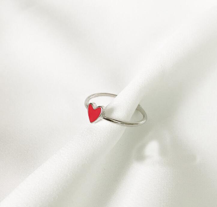 Idolra Jewelry S925 Silver Heart-shaped Ring