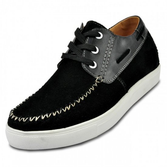 2.36Inches/6CM Black Height Increasing Casual Shoes