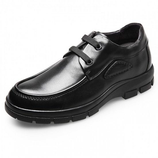 Quality Casual 2.6Inches/6.5CM Black Height Elevator Business Shoes [SH707]