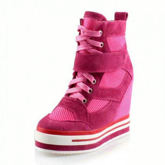 Women Breathable 4.72Inches/12CM Mesh Height Increasing Seasons Elevator Shoes [SH31]