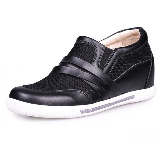 Summer 2.75Inches/7CM Black Height Increasing Elevator Shoes