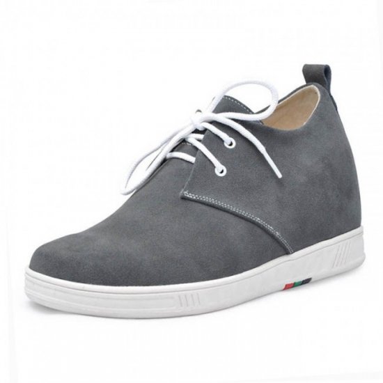 Casual Men 2.75Inches/7CM Gray Lift Shoes