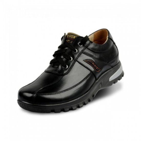 Invisibly 2.75Inches/7CM Lace Up Leather Business Shoes
