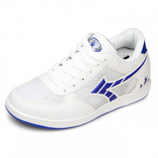 Increase Height 2.8Inches/7CM White Elevator Trainers Casual Sneakers