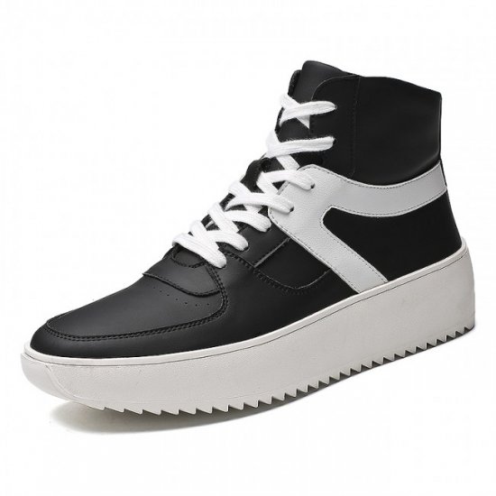 Comfort 3.5Inches/9CM High Top Elevator Skateboarding Anti-Slip Sneakers Shoes