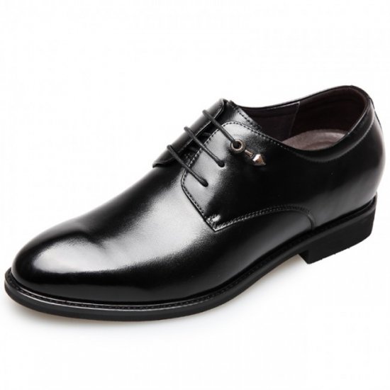 Spring Height Increasing 2.6Inches/6.5CM British Tuxedo Elevator Busines Oxfords Shoes