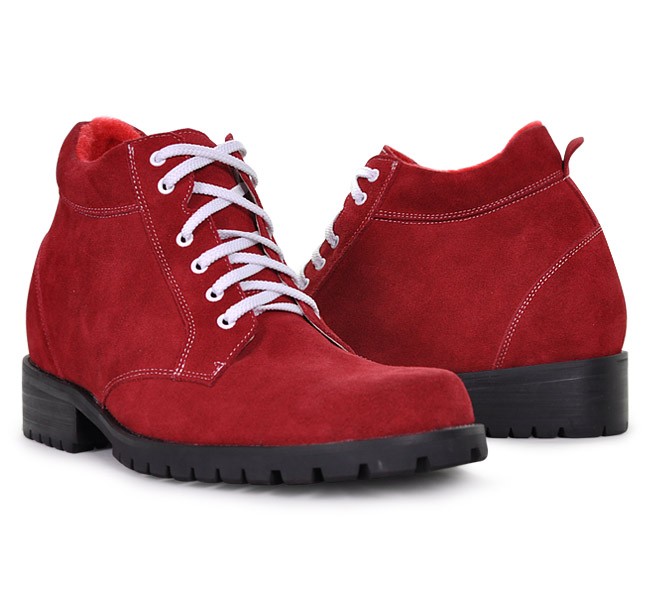 Get Taller 3.54Inches/9CM Red Increasing Height Elevator Boots