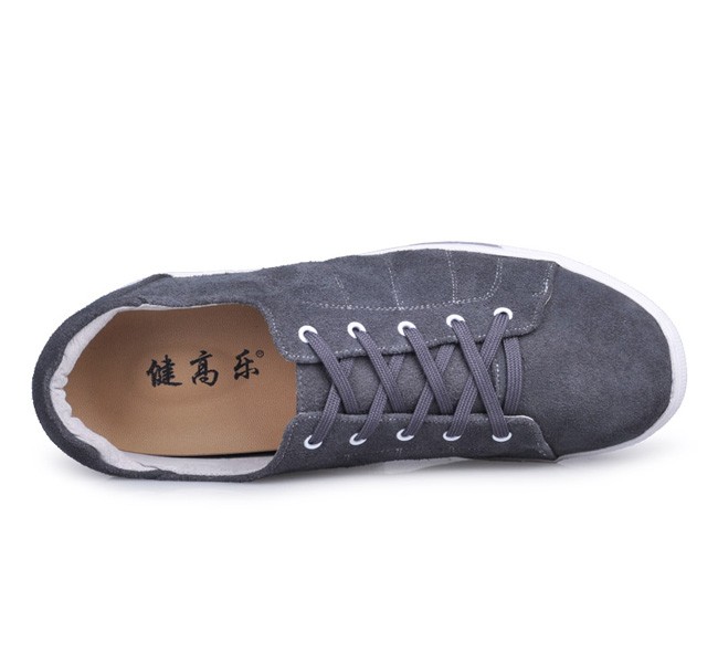 Casual 2.56Inches/6.5CM Grey Increasing Men Shoes