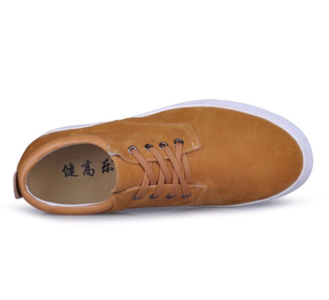 Men Casual 2.36Inches/6CM Yellow Elevator Shoes