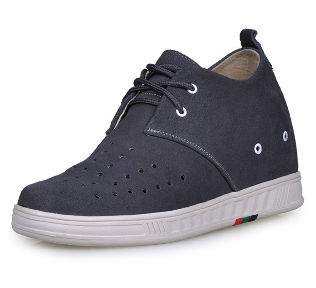 Casual Men 2.75Inches/7CM Grey Lift Shoes
