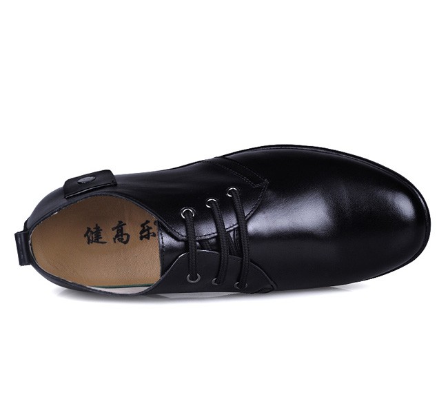 Casual Men 2.17Inches/5.5CM Black Lift Shoes