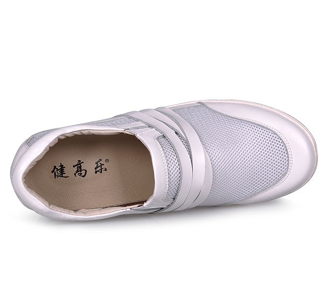 Men Casual 2.75Inches/7CM Tall White Height Increase Shoes