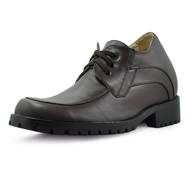 Casual 3.54Inches/9CM Brown Increasing Height Elevator Shoes